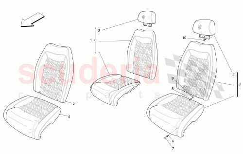 Part Diagram for Maserati 980145434