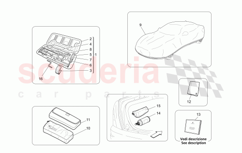 Part Diagram for Maserati 254755