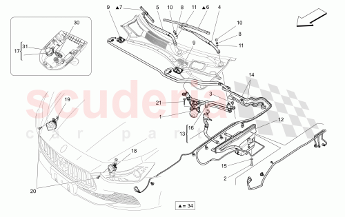 Part Diagram for Maserati 670032787