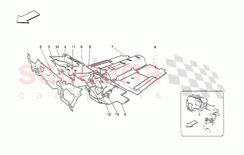 Part Diagram for Maserati 68900900