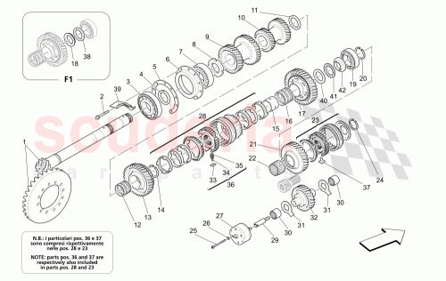 Part Diagram for Maserati 185038