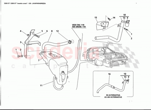 Part Diagram for Maserati 374030318