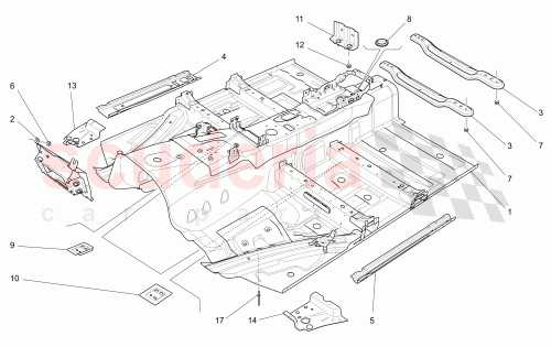Part Diagram for Maserati 673004077