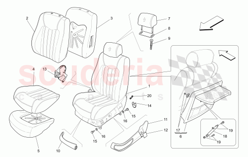 Part Diagram for Maserati 981313808