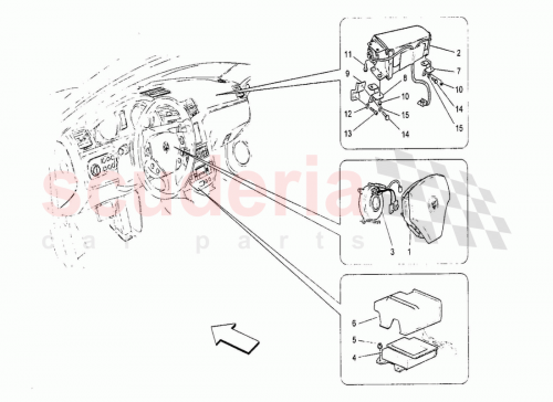 Part Diagram for Maserati 14039611