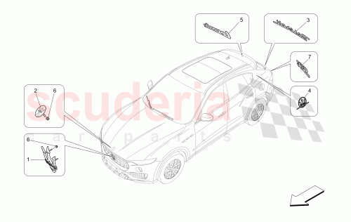 Part Diagram for Maserati 670032428