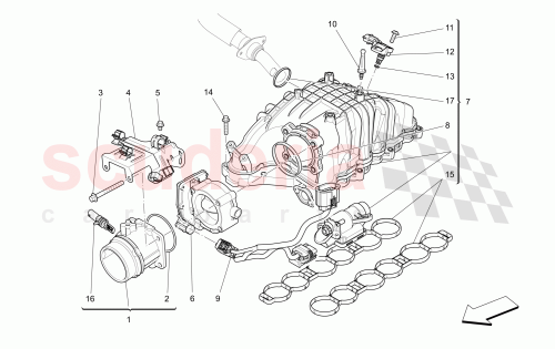 Part Diagram for Maserati 46330273