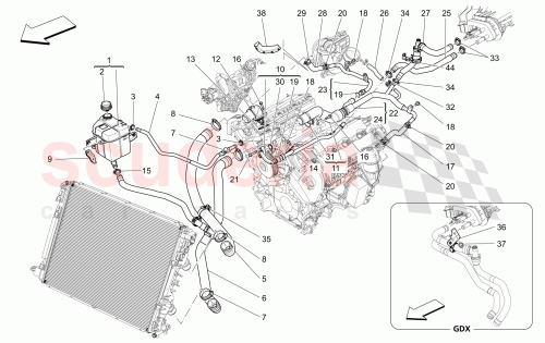 Part Diagram for Maserati 46328357