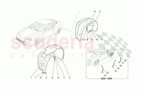 Part Diagram for Maserati 68337600