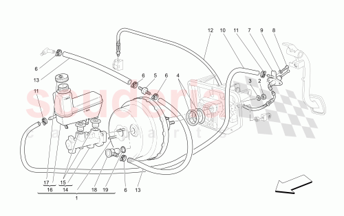 Part Diagram for Maserati 197024