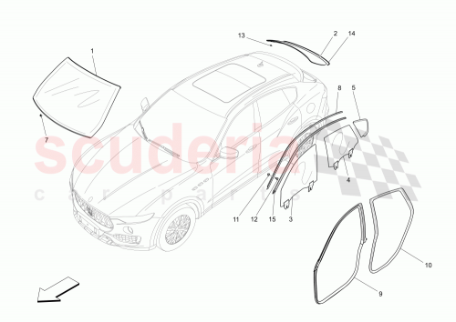 Part Diagram for Maserati 670221532