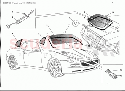 Part Diagram for Maserati 387700160