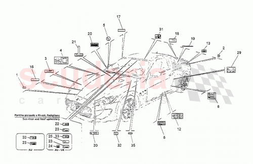 Part Diagram for Maserati 12858780