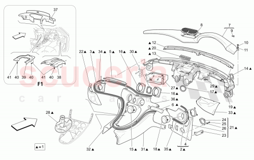 Part Diagram for Maserati 67233916