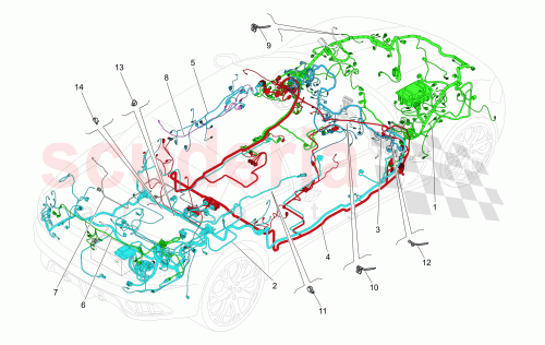 Part Diagram for Maserati 266000