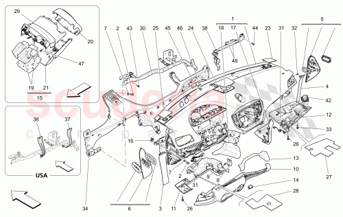 Part Diagram for Maserati 670074436