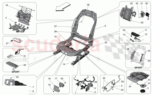 Part Diagram for Maserati 673011284