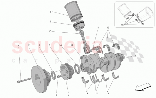 Part Diagram for Maserati 670053486