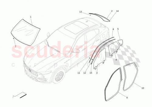Part Diagram for Maserati 670153311