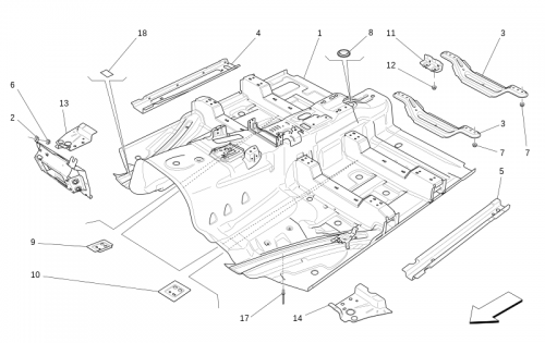 Part Diagram for Maserati 670035645