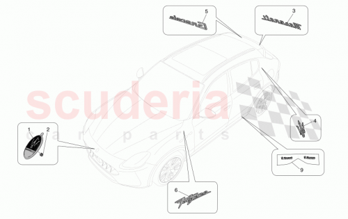 Part Diagram for Maserati 670215820