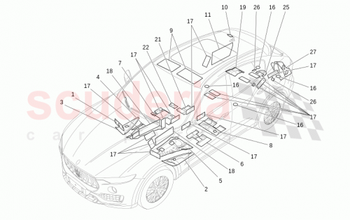 Part Diagram for Maserati 670100316