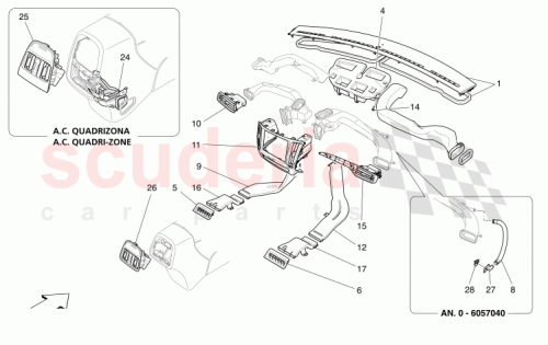 Part Diagram for Maserati 670043354
