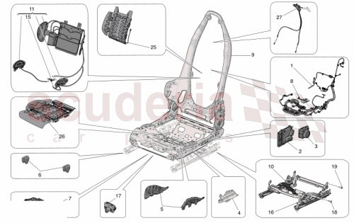 Part Diagram for Maserati 14GA022CP
