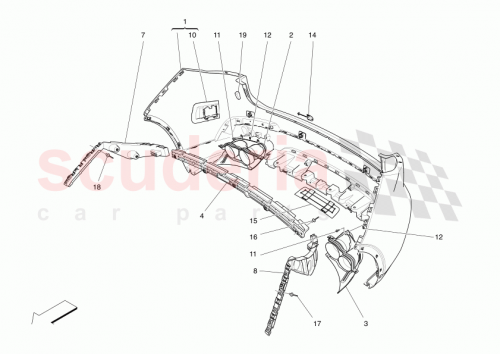 Part Diagram for Maserati 670123401
