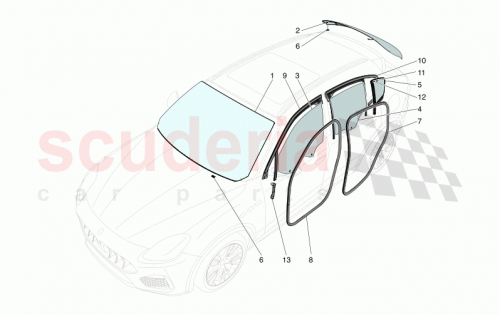 Part Diagram for Maserati 670157152