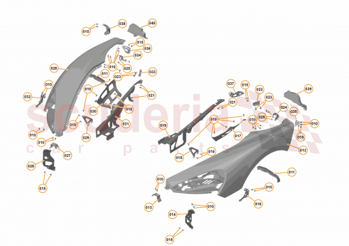 Part Diagram for McLaren 13A5580CP