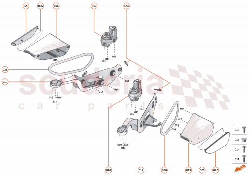 Part Diagram for McLaren 14BA017RP