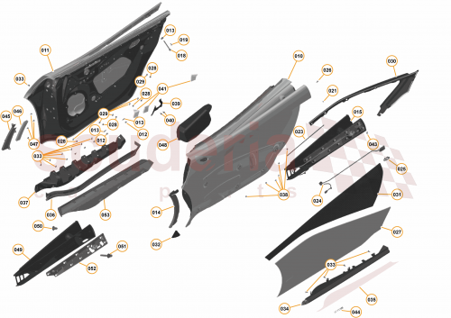 Part Diagram for McLaren 13AA655MP