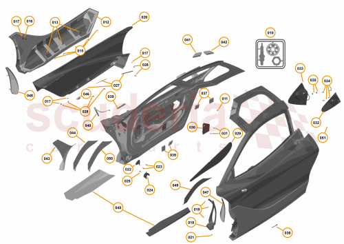 Part Diagram for McLaren 14AB046CP