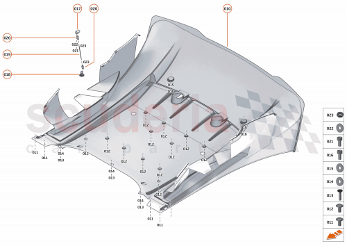 Part Diagram for McLaren 15AA071RP