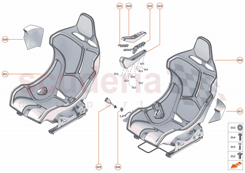 Part Diagram for McLaren 15NA823CP
