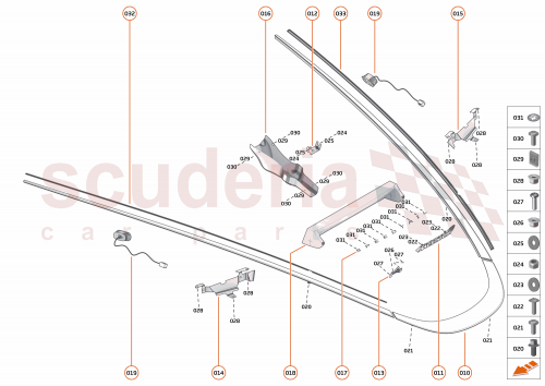 Part Diagram for McLaren 14BA165RP