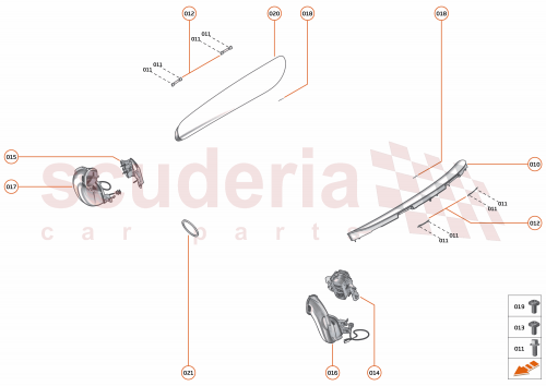 Part Diagram for McLaren 16EA018CP