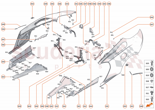 Part Diagram for McLaren 13A2255CP