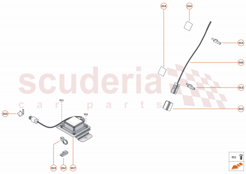 Part Diagram for McLaren 16FA015CP
