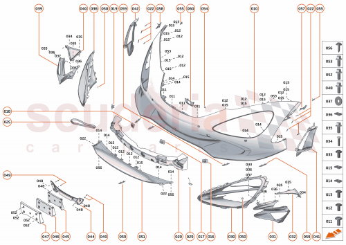 Part Diagram for McLaren 00RA309