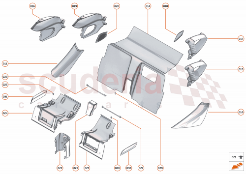 Part Diagram for McLaren 31NA099CP