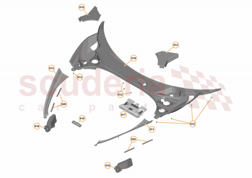 Part Diagram for McLaren 13A6082CP
