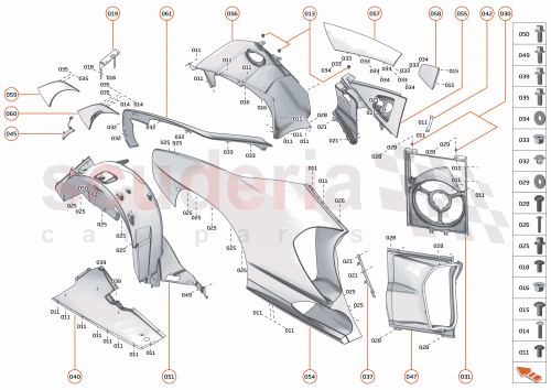 Part Diagram for McLaren 14N1274CP