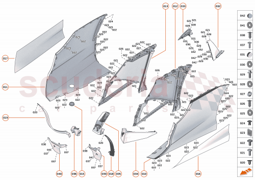 Part Diagram for McLaren 00RG015