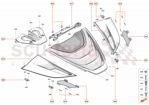 Part Diagram for McLaren 14AB662SP