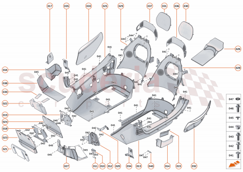 Part Diagram for McLaren 00RB032