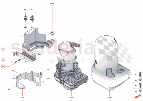 Part Diagram for McLaren 14DA020CP