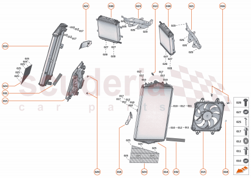 Part Diagram for McLaren 16LA609CP