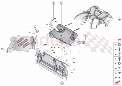 Part Diagram for McLaren 13EA027RP